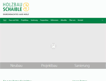 Tablet Screenshot of holzbau-schaible.de